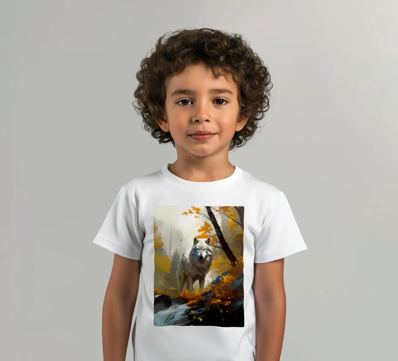 Wolf Forest 3 kinder t-shirt van Mateo