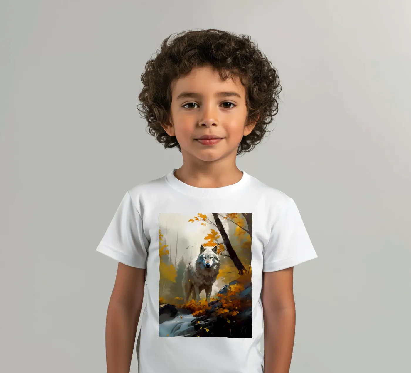 Wolf Forest 3 kinder t-shirt van Mateo