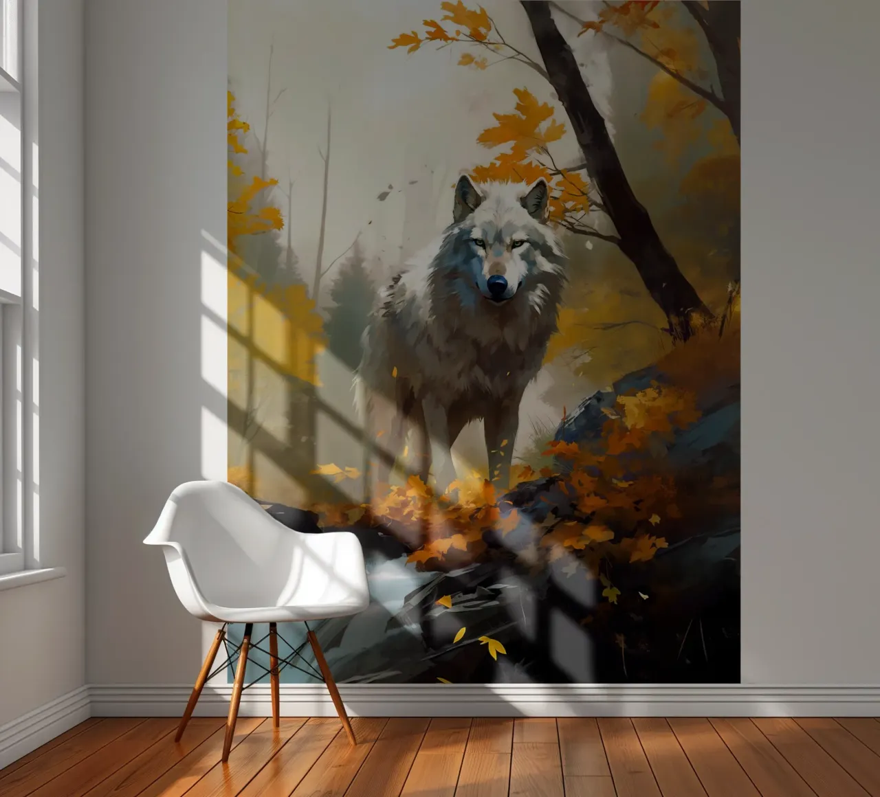 Wolf Forest 3 fotobehang van Mateo