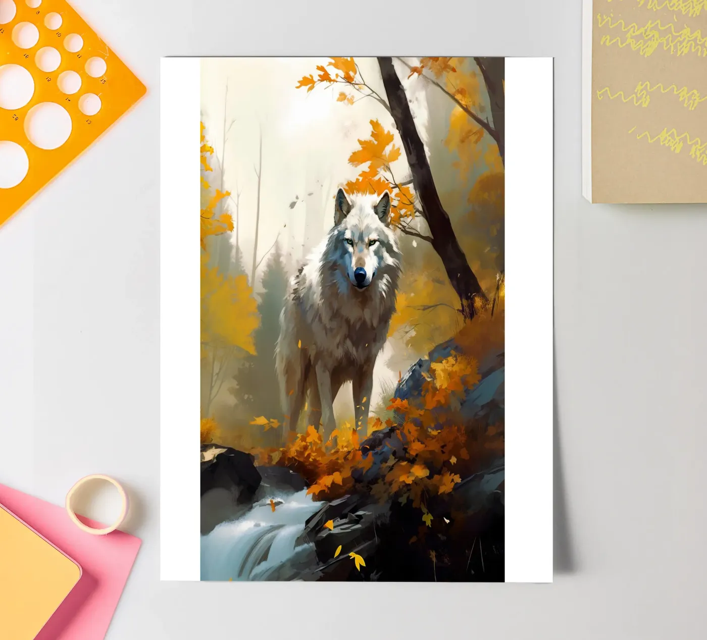 Wolf Forest 3 sticker sheet by Mateo