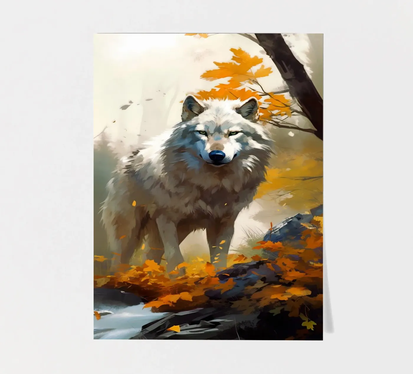 Wolf Forest 3 sticker sheet by Mateo