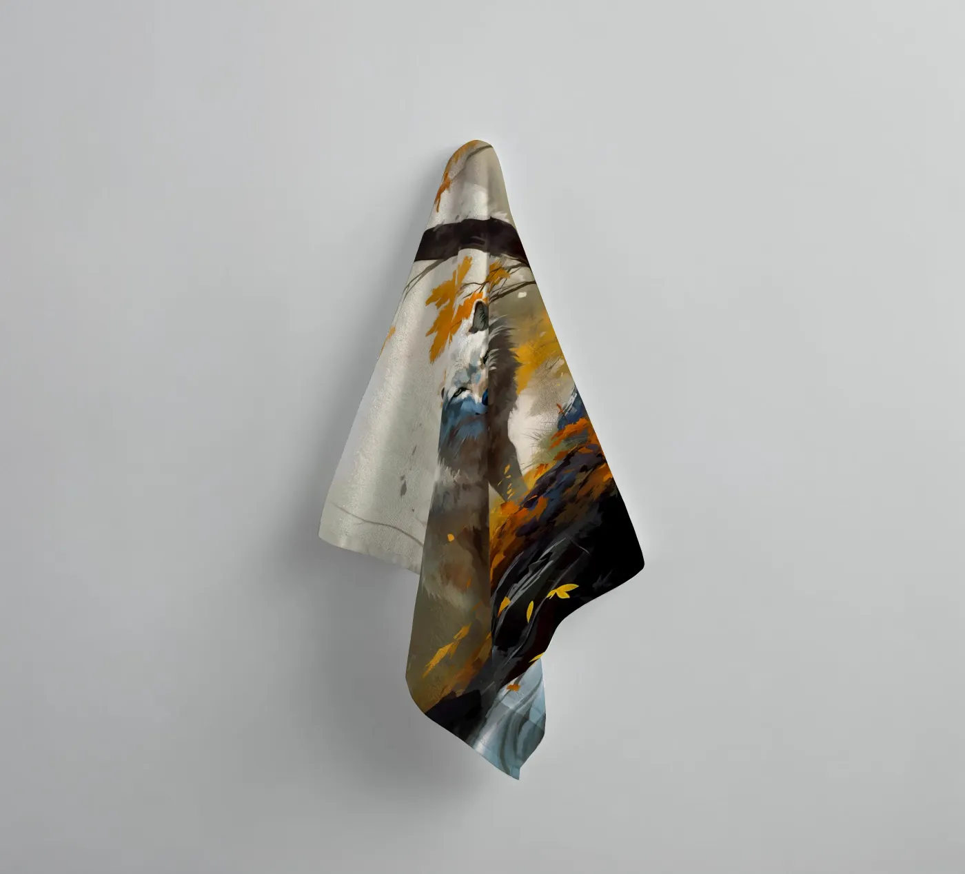 Wolf Forest 3 badhanddoek van Mateo