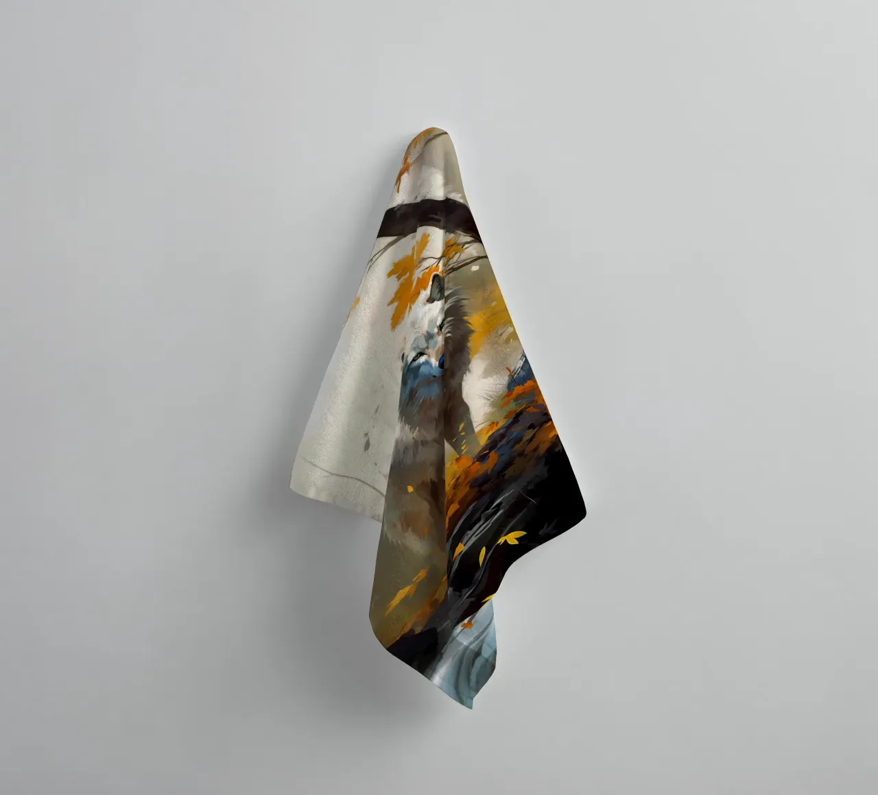 Wolf Forest 3 badhanddoek van Mateo