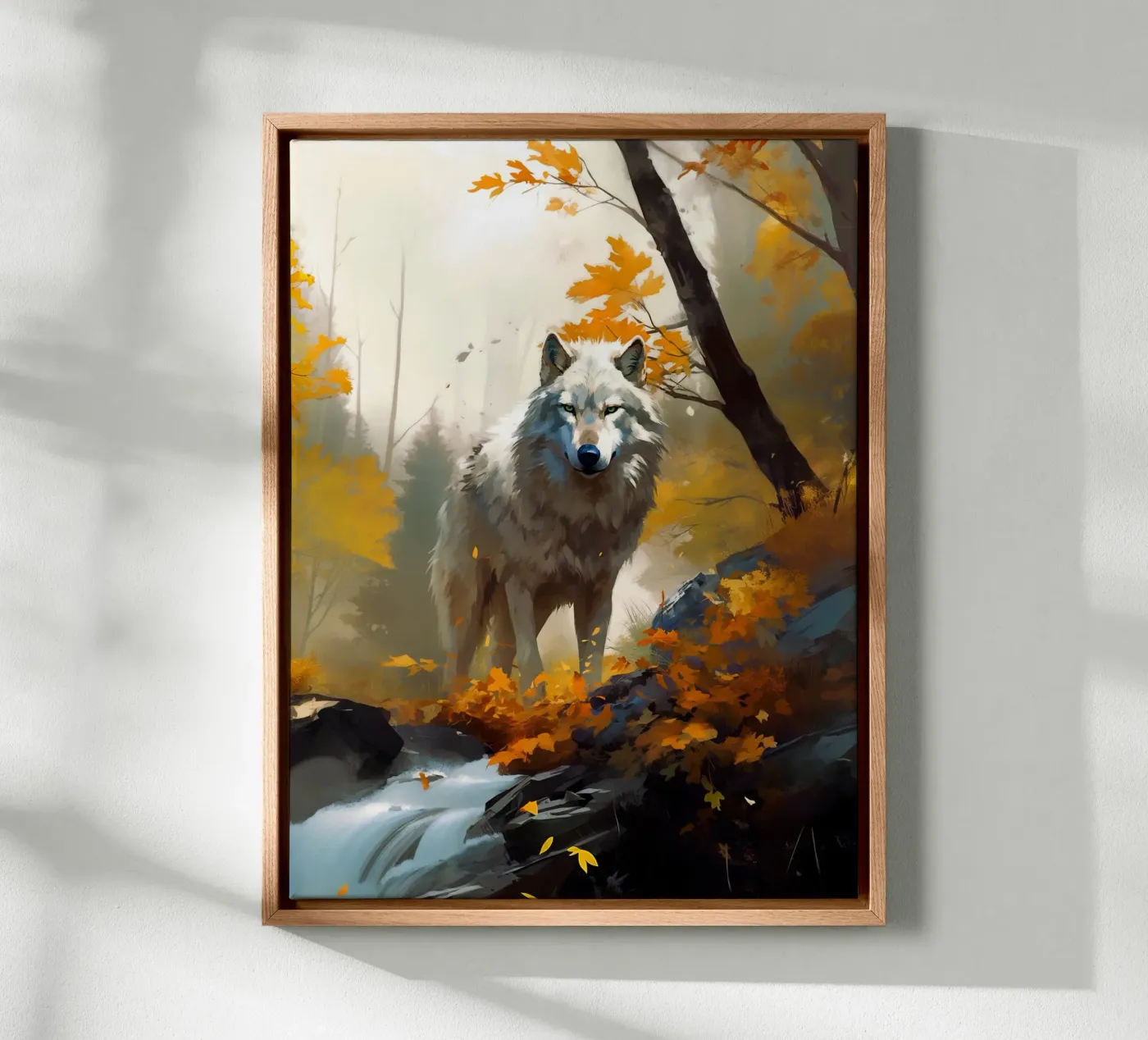 Wolf Forest 3 canvas van Mateo