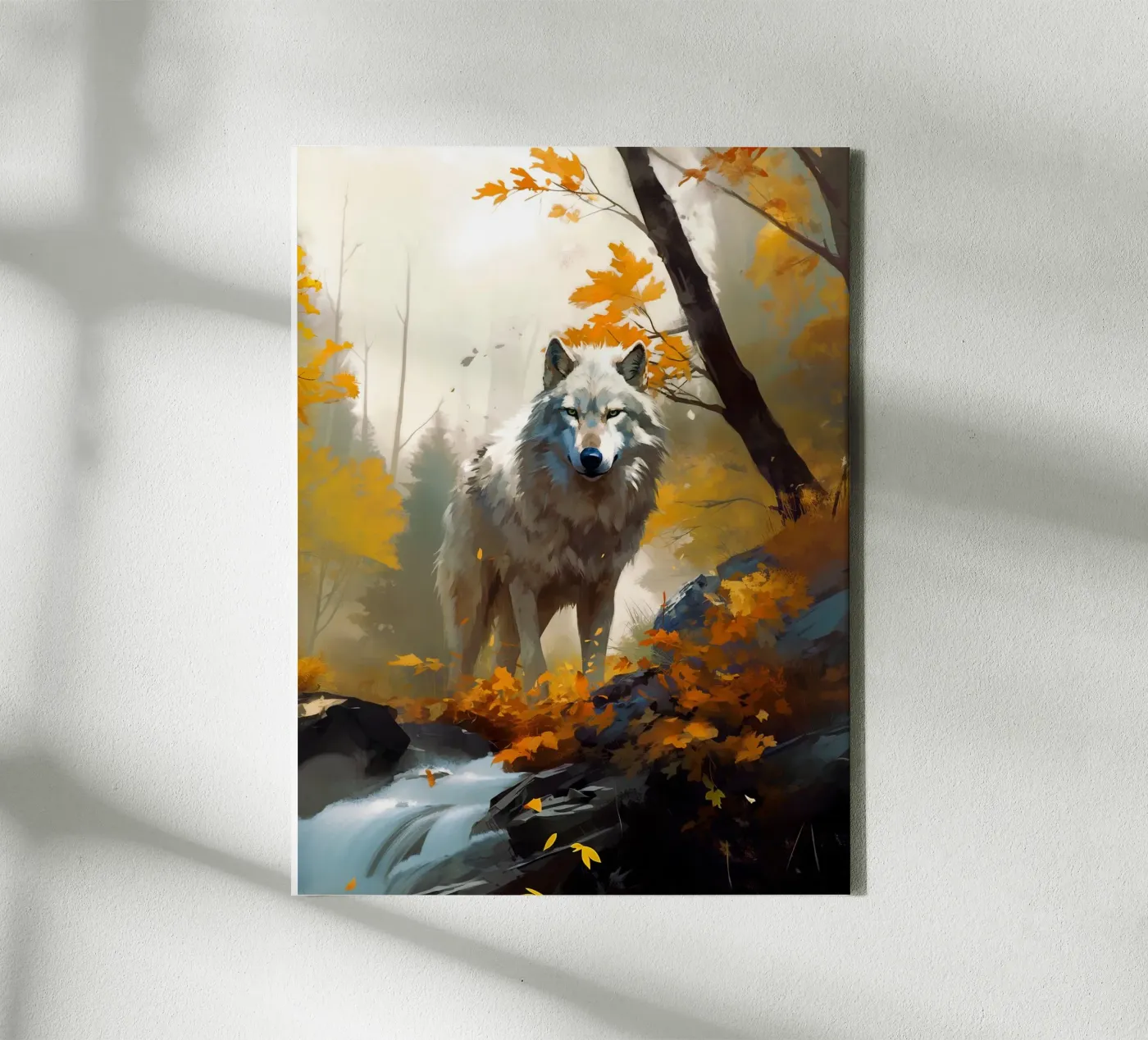 Wolf Forest 3 canvas van Mateo