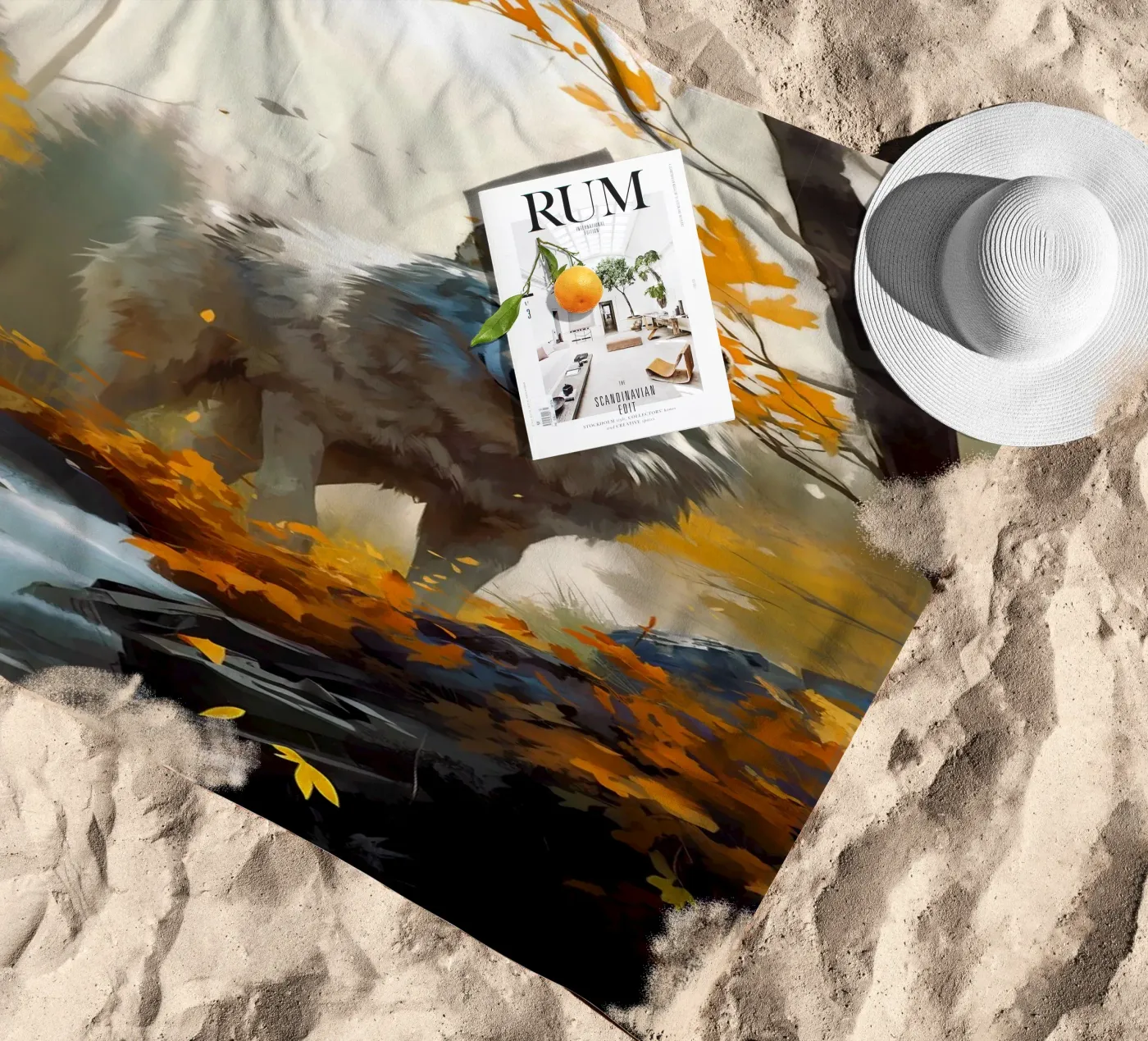 Wolf Forest 3 serviette de plage de Mateo