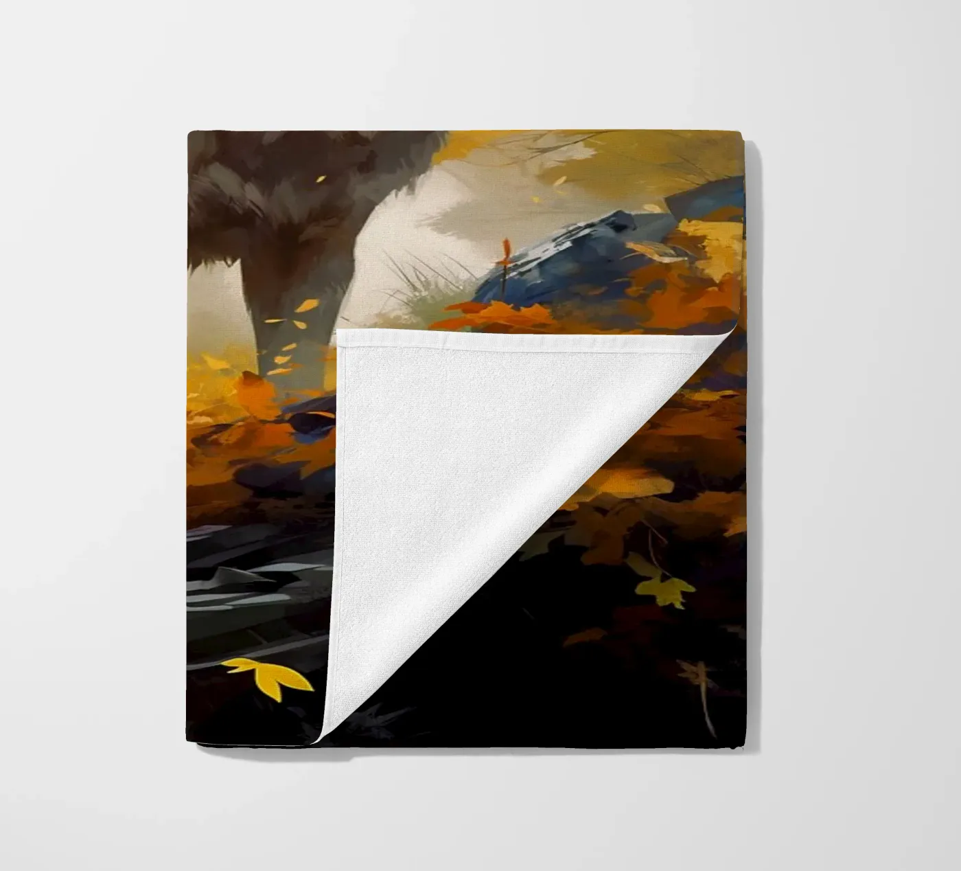 Wolf Forest 3 beach towel by Mateo