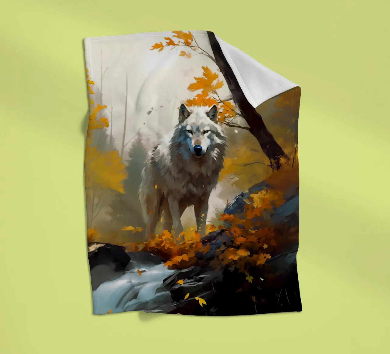 Wolf Forest 3 Fleecedecke von Mateo