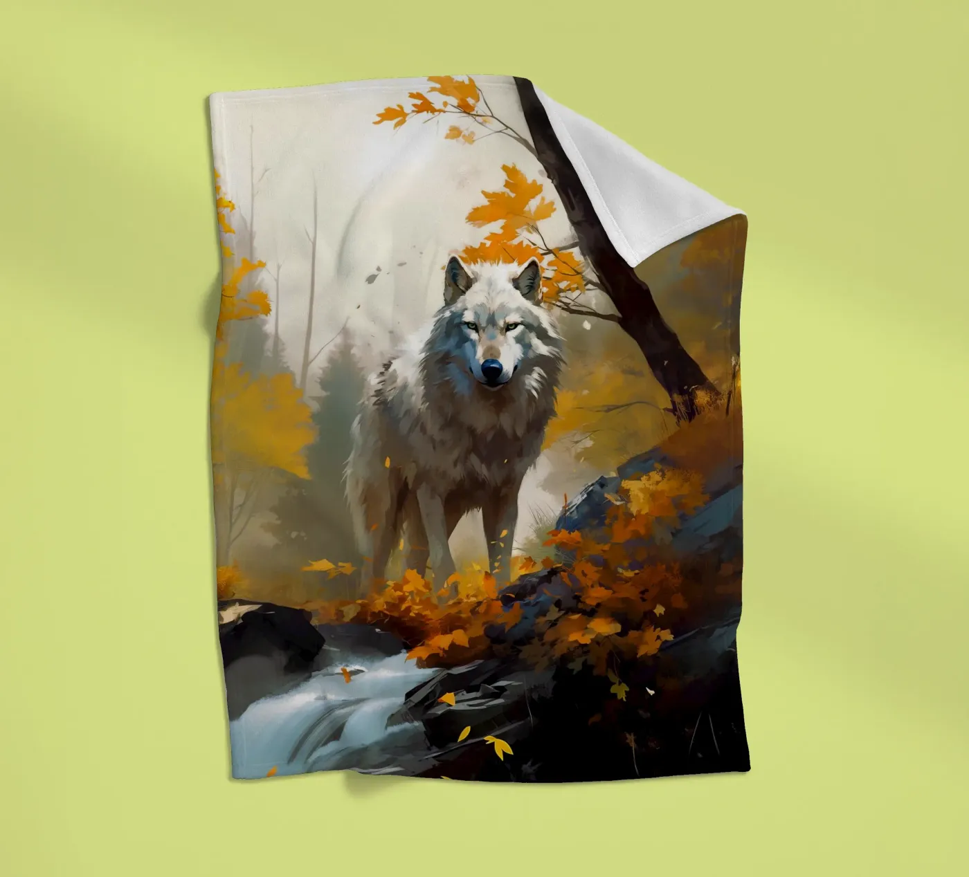 Wolf Forest 3 fleecedeken van Mateo