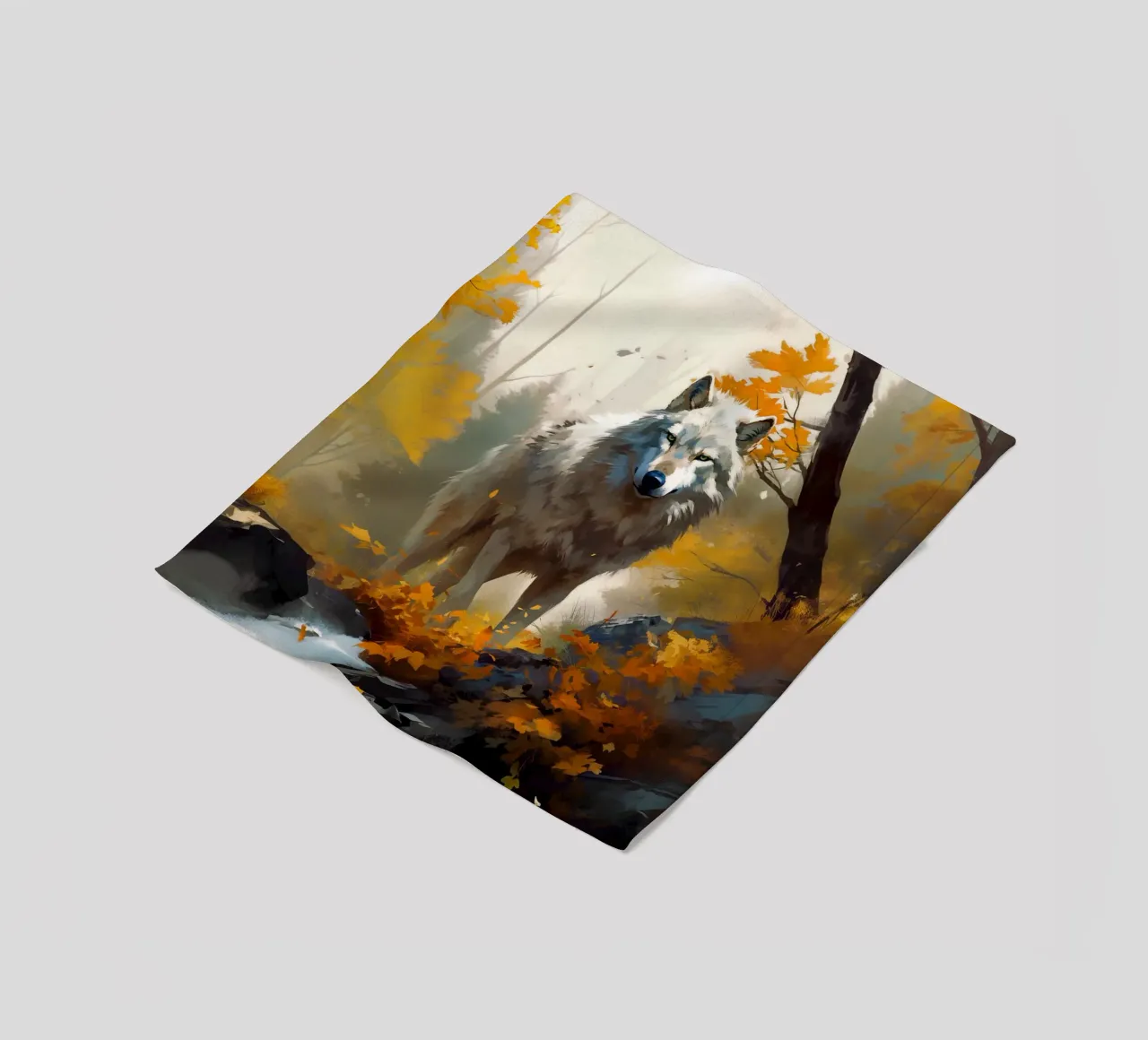 Wolf Forest 3 Fleecedecke von Mateo