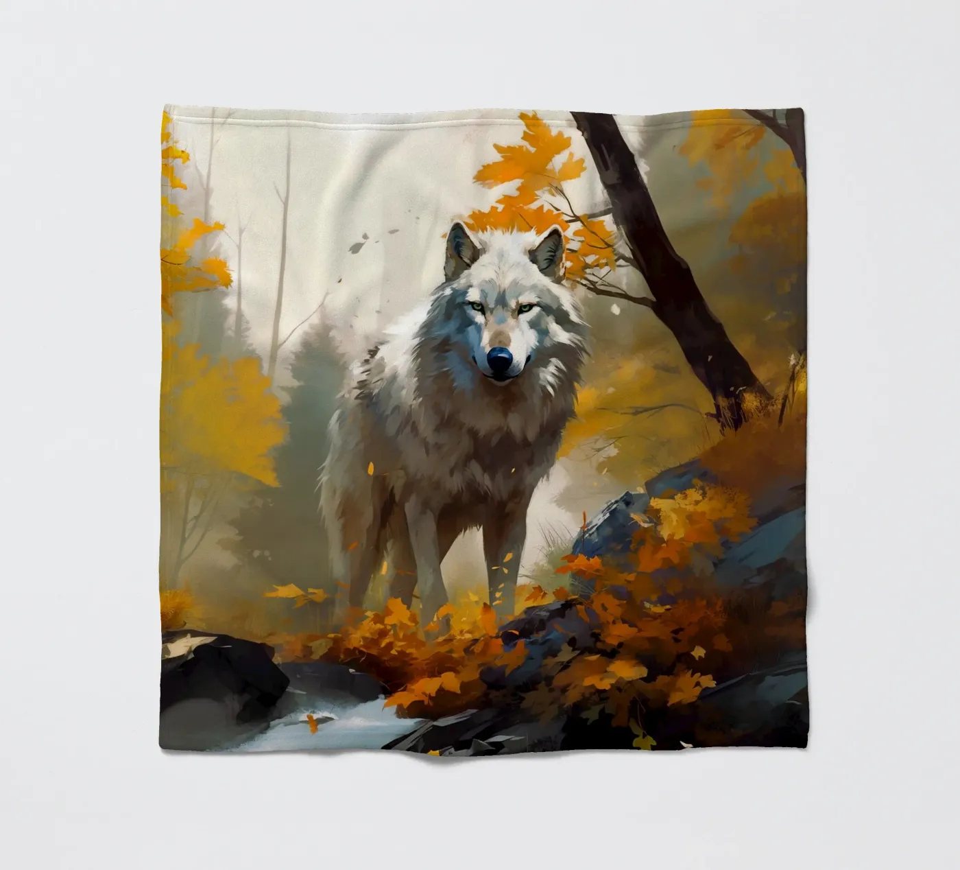 Wolf Forest 3 fleecedeken van Mateo
