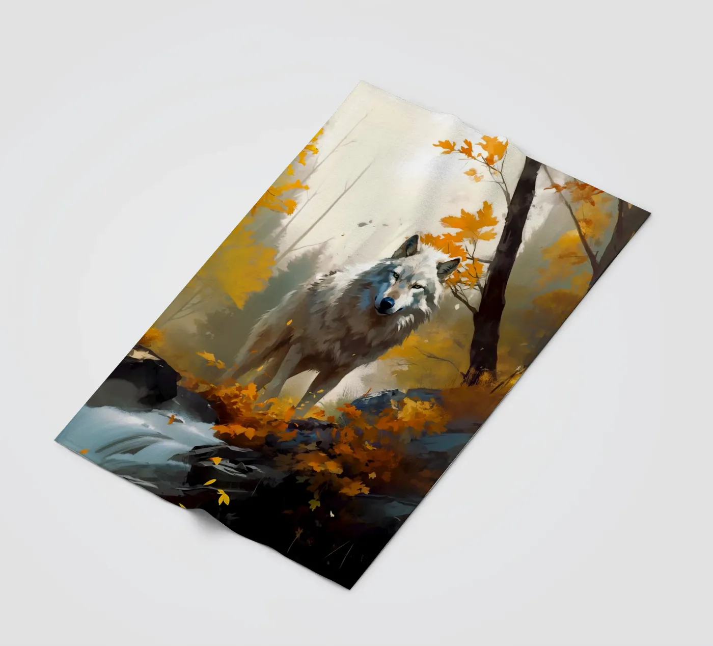 Wolf Forest 3 fleecedeken van Mateo