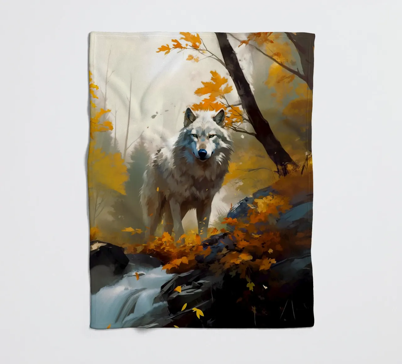 Wolf Forest 3 Fleecedecke von Mateo