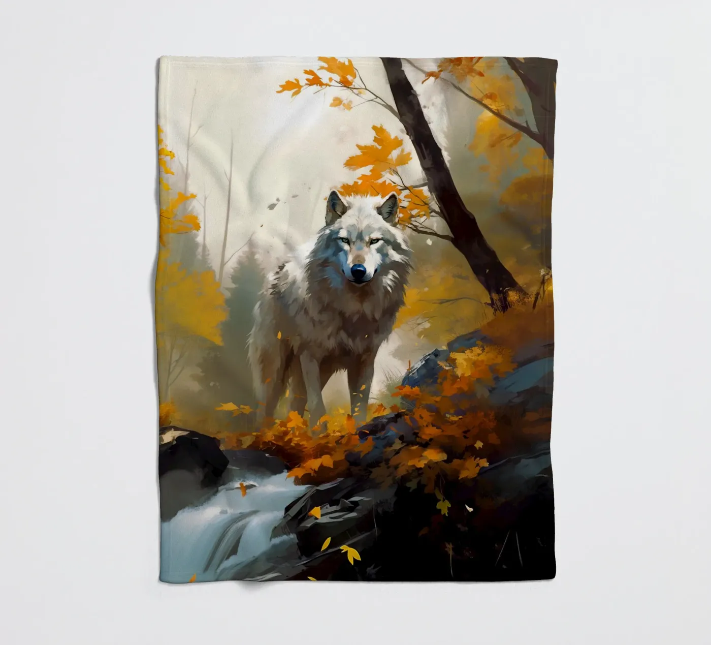 Wolf Forest 3 fleecedeken van Mateo