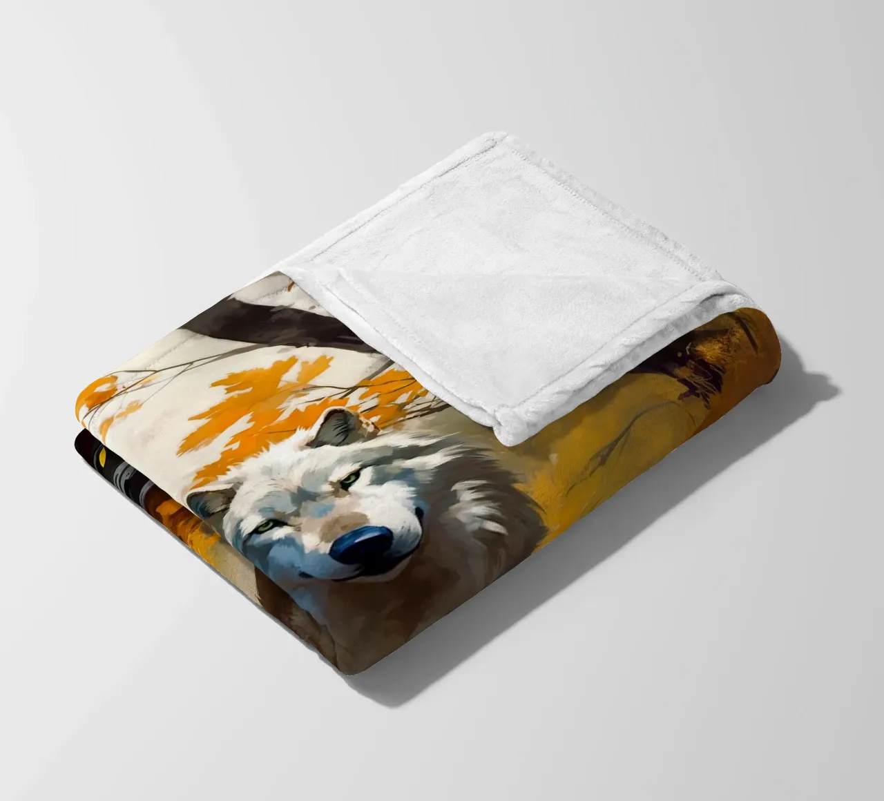 Wolf Forest 3 Fleecedecke von Mateo