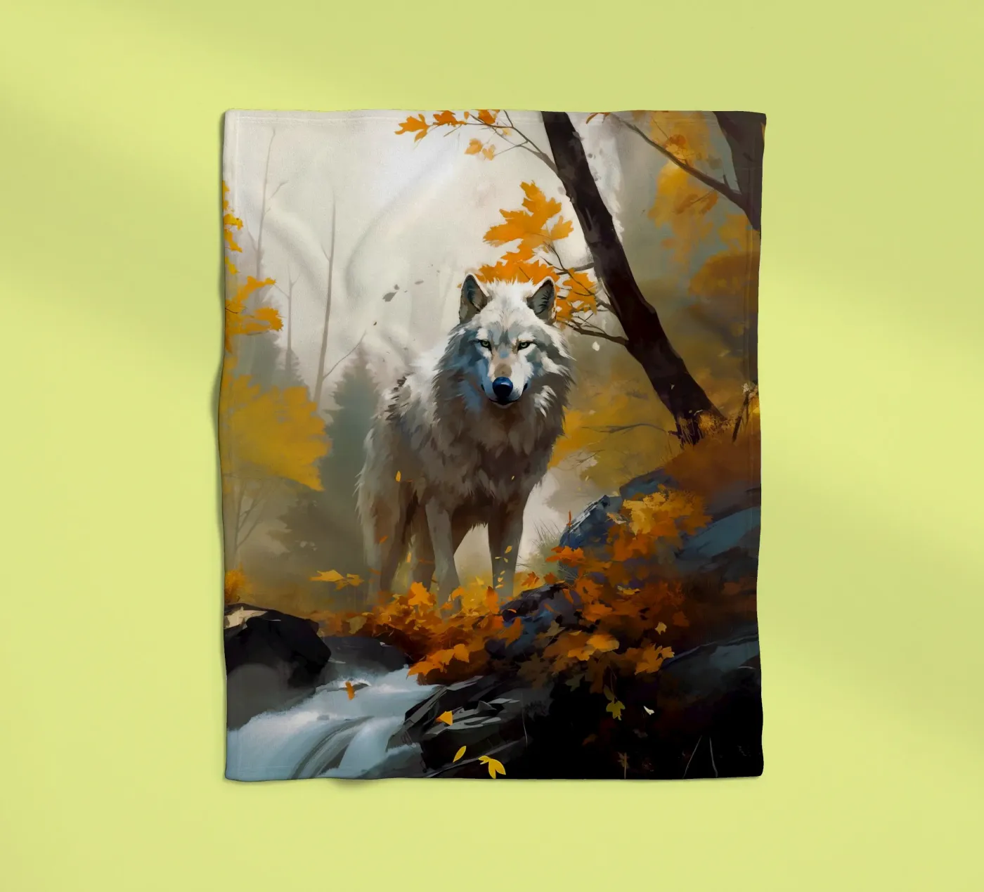 Wolf Forest 3 fleecedeken van Mateo