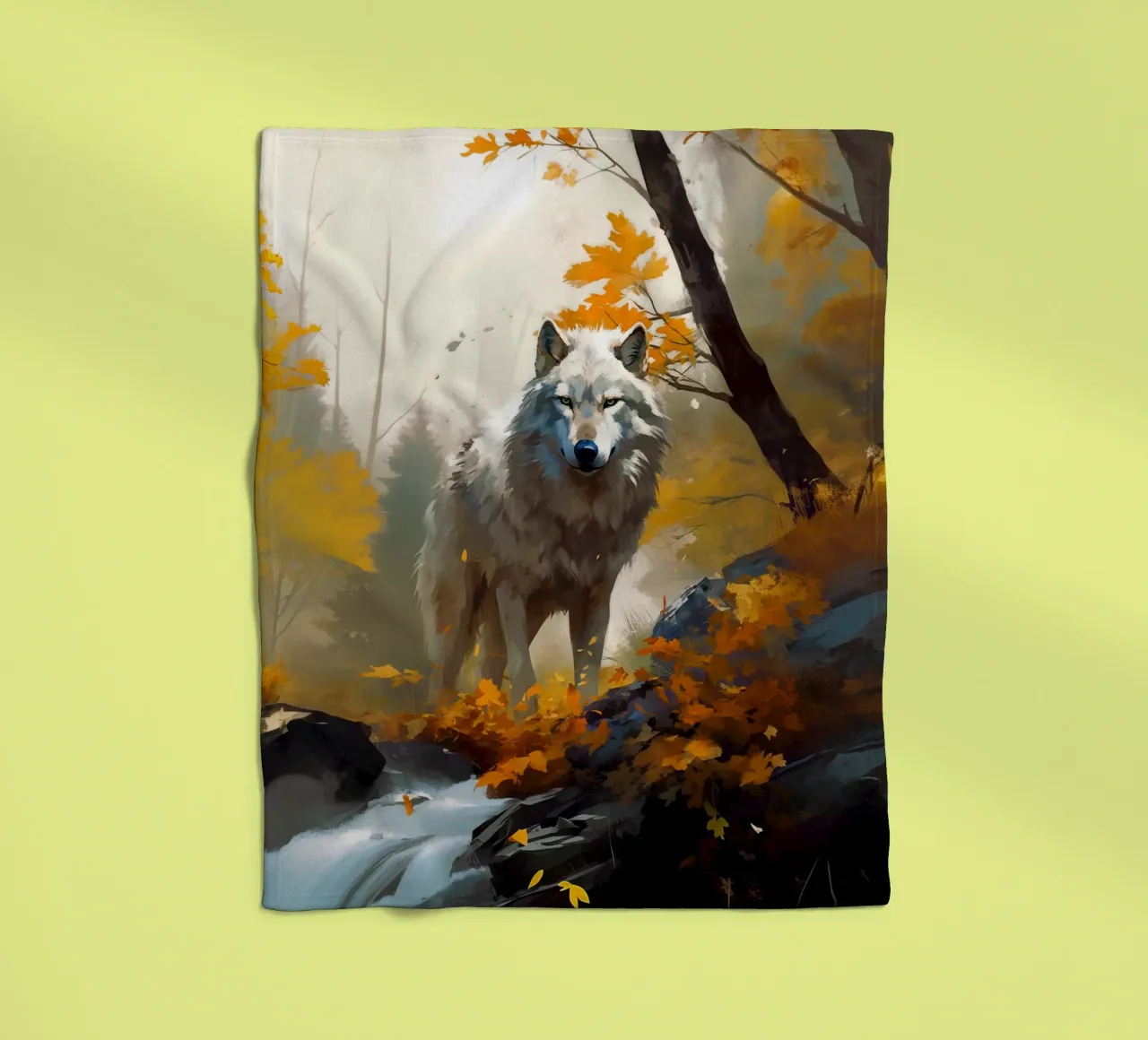 Wolf Forest 3 Fleecedecke von Mateo