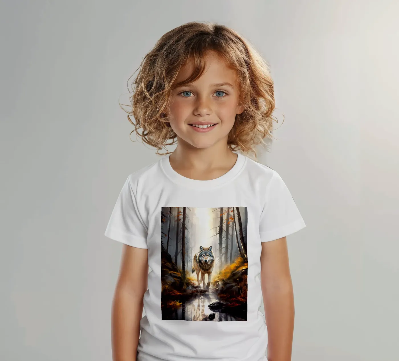 Wolf Forest 4 Kinder T-Shirt von Mateo