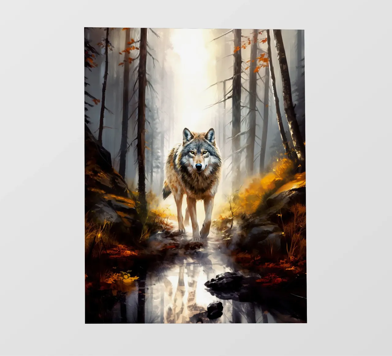 Wolf Forest 4 fotobehang van Mateo