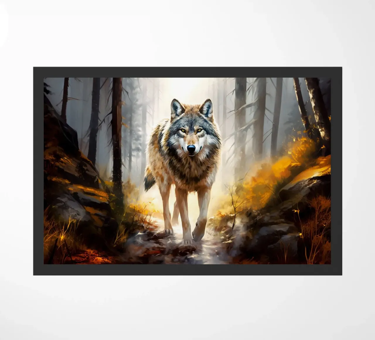 Wolf Forest 4 Fußmatte von Mateo