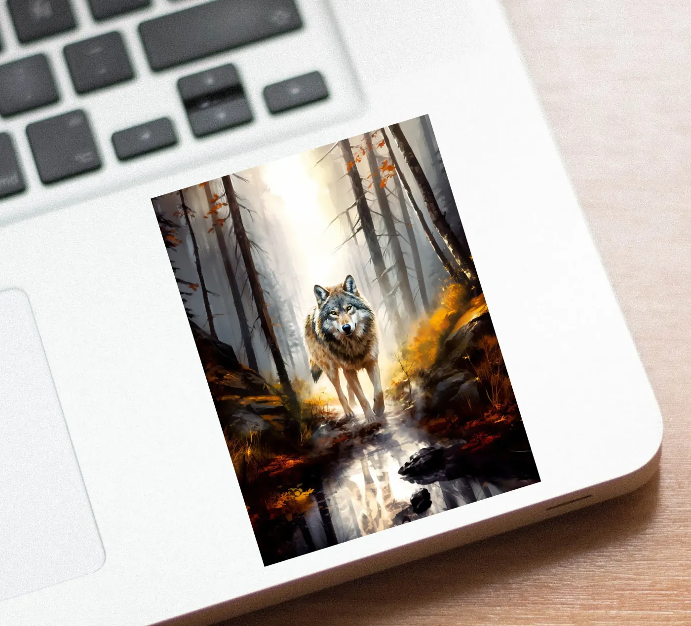 Wolf Forest 4 sticker van Mateo