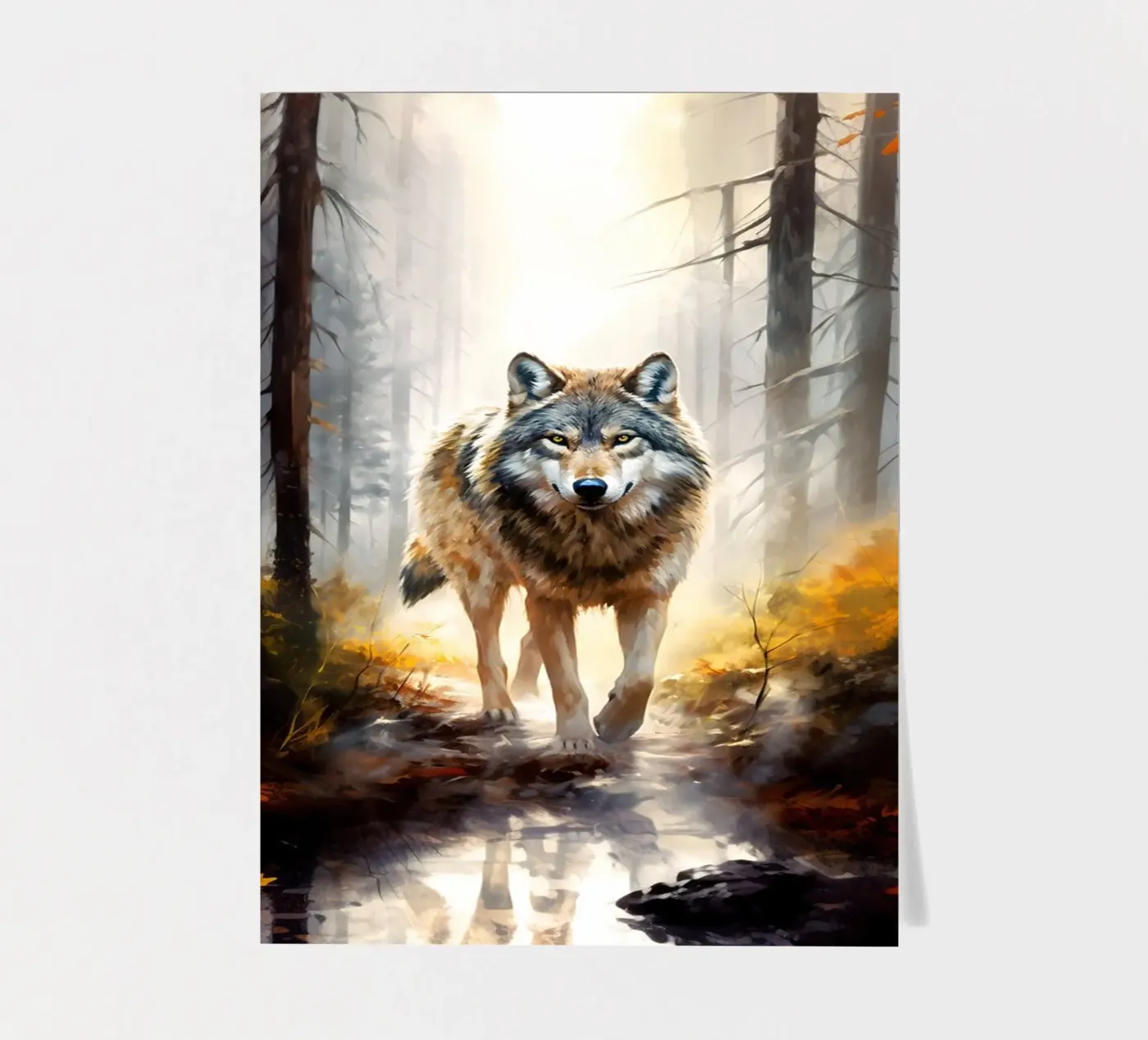 Wolf Forest 4 sticker sheet by Mateo