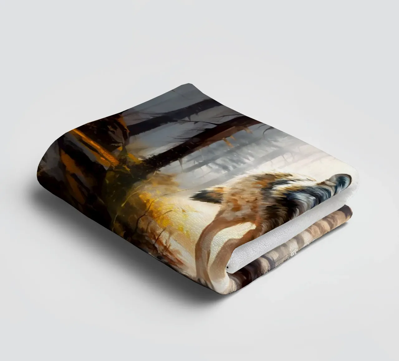 Wolf Forest 4 towel by Mateo