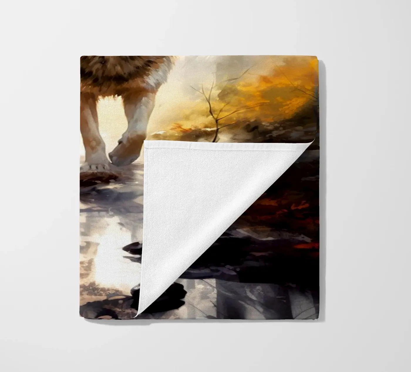 Wolf Forest 4 beach towel by Mateo