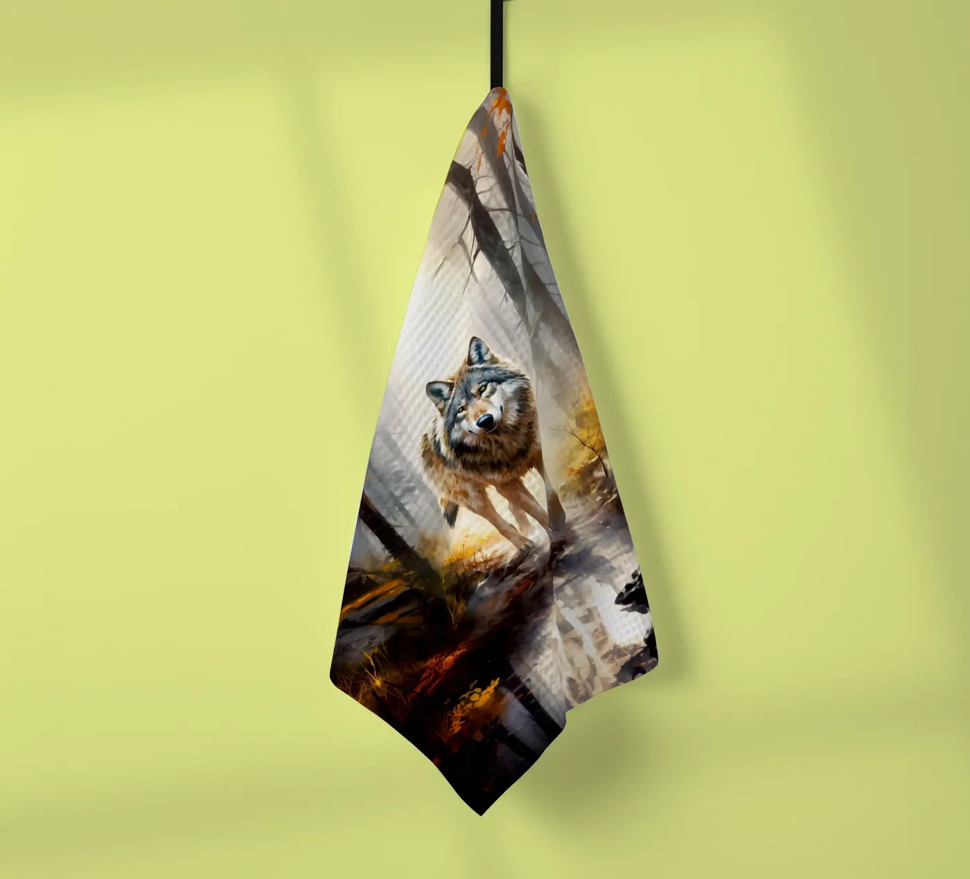 Wolf Forest 4 theedoek van Mateo