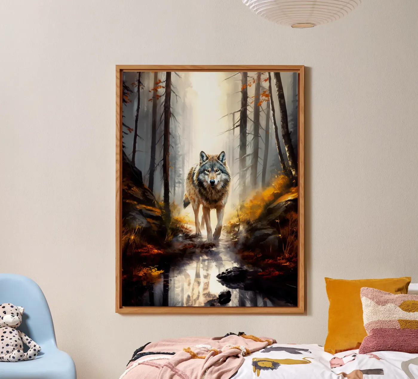 Wolf Forest 4 alluminio dibond da Mateo