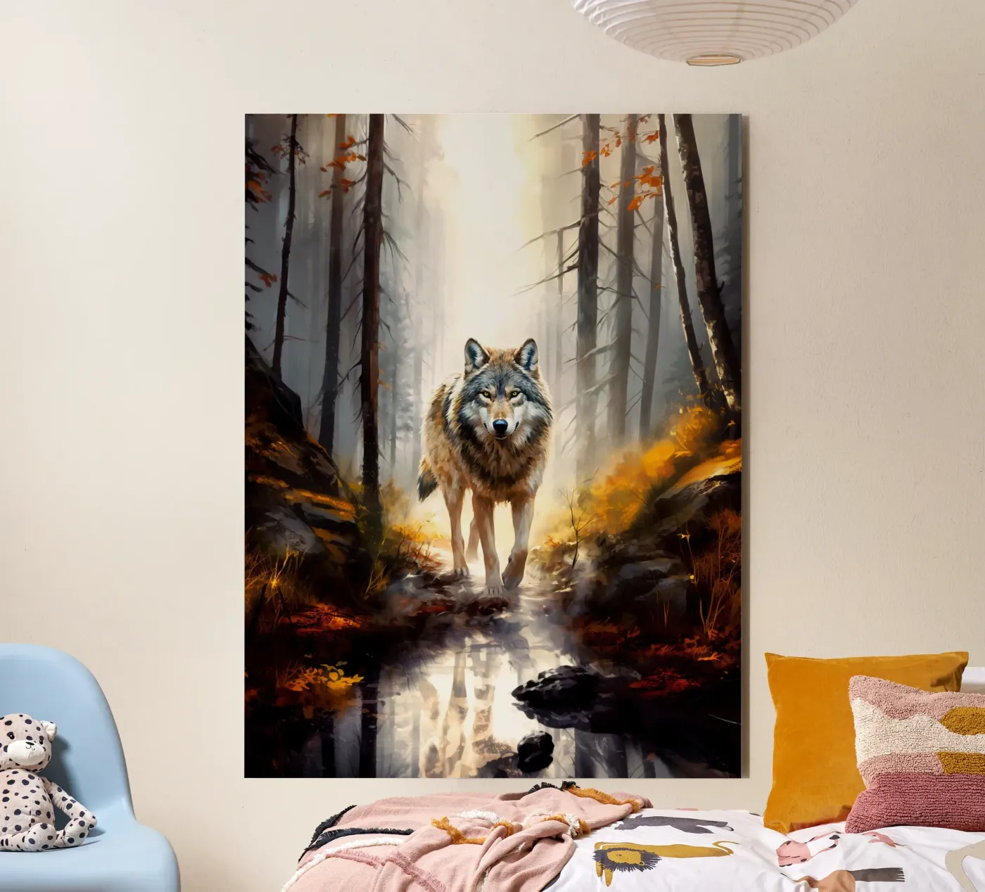 Wolf Forest 4 alluminio dibond da Mateo