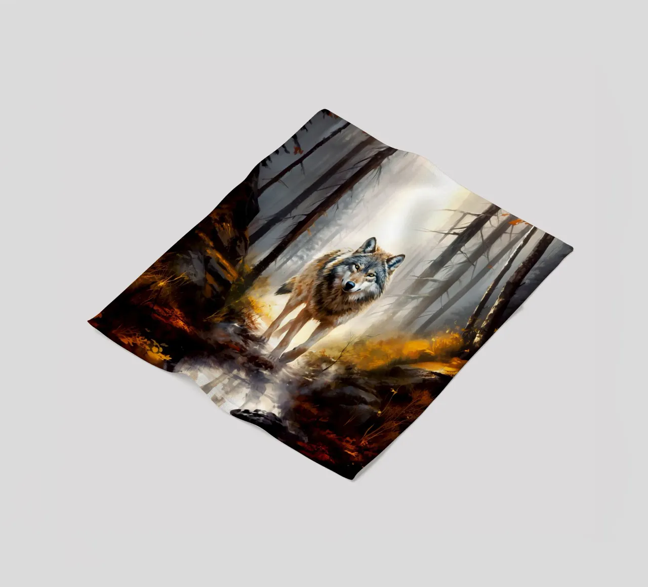 Wolf Forest 4 Fleecedecke von Mateo