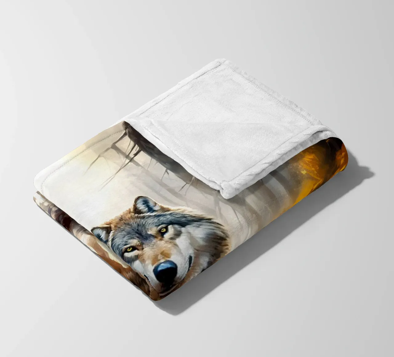 Wolf Forest 4 Fleecedecke von Mateo