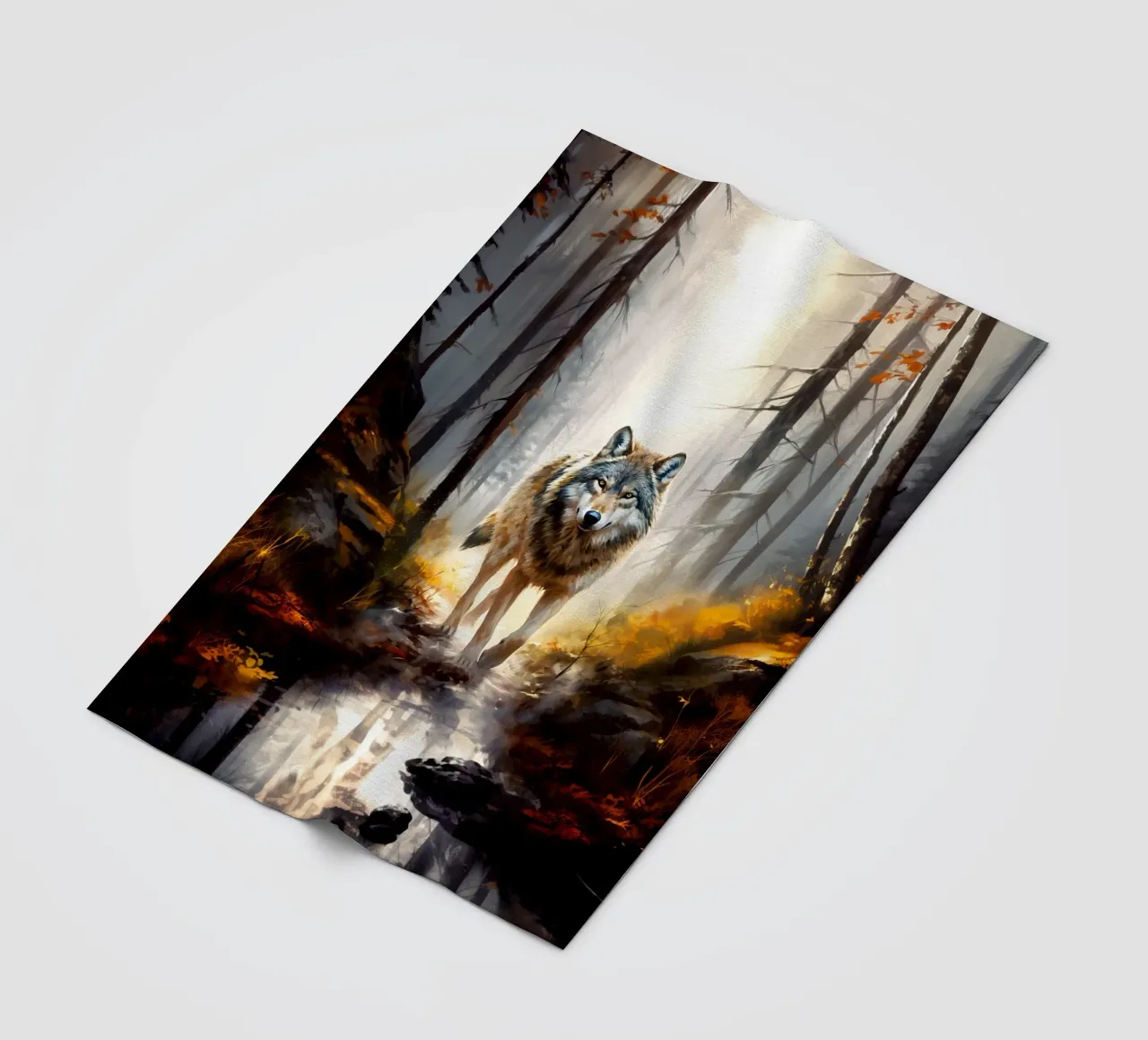 Wolf Forest 4 Fleecedecke von Mateo