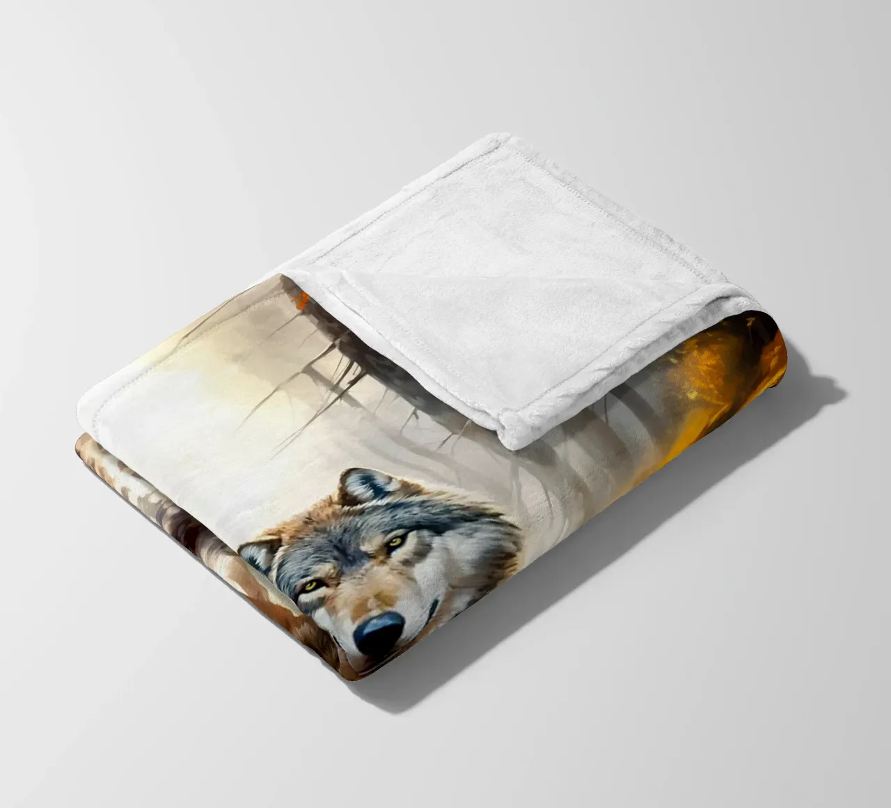 Wolf Forest 4 Fleecedecke von Mateo