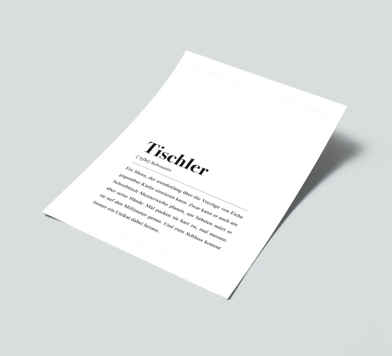 Tischler Spruch: Dictionary definition sticker sheet by Pulse of Art