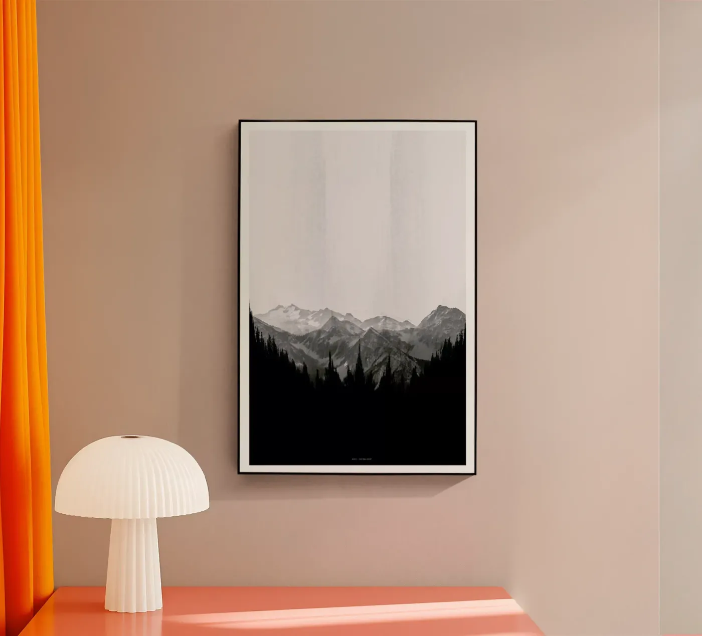 Brush Mountains Acryl-Glas von The Wall Shop