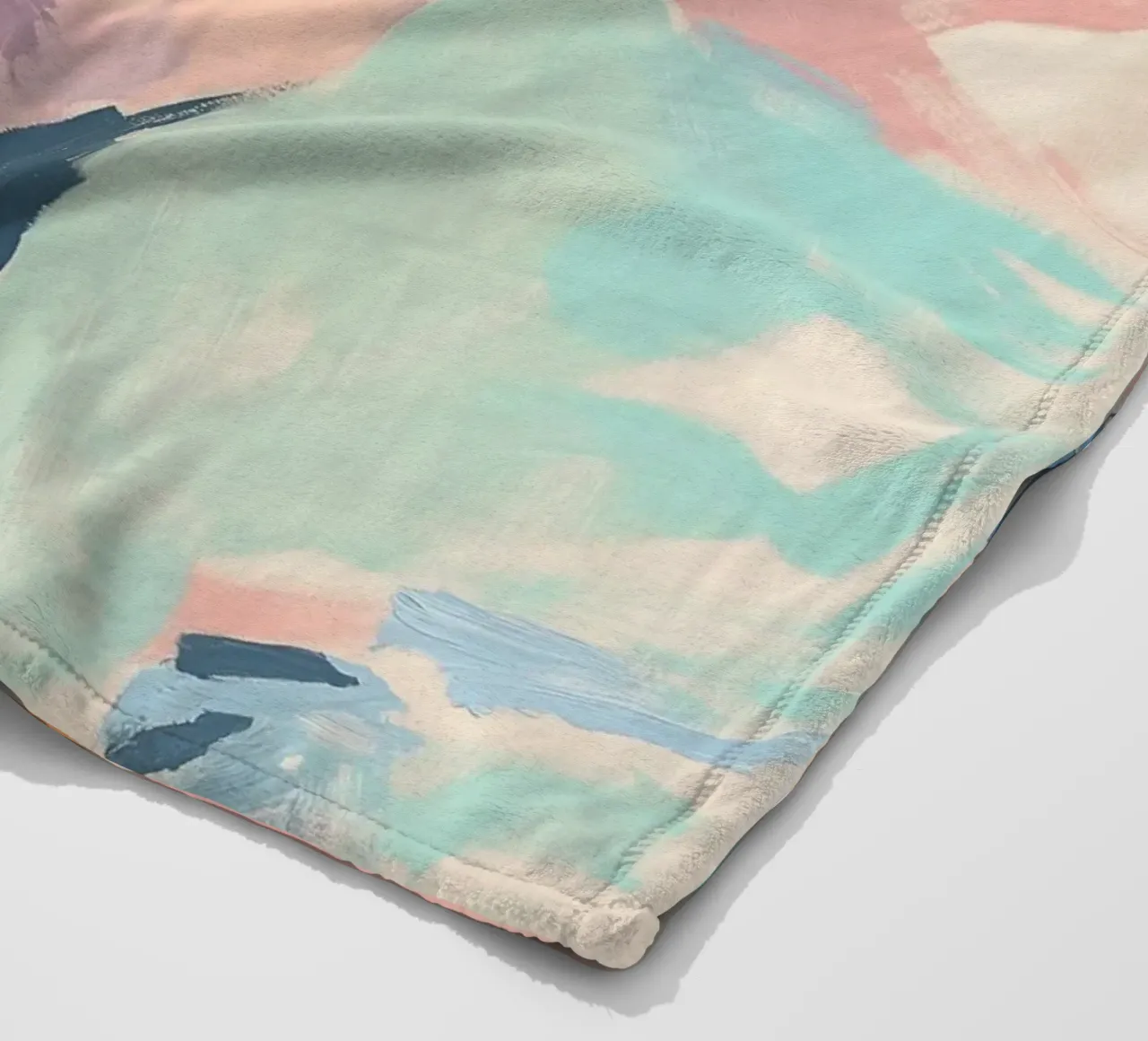 Ritratto a pastello di David Bowie coperta in pile da Carinaprint