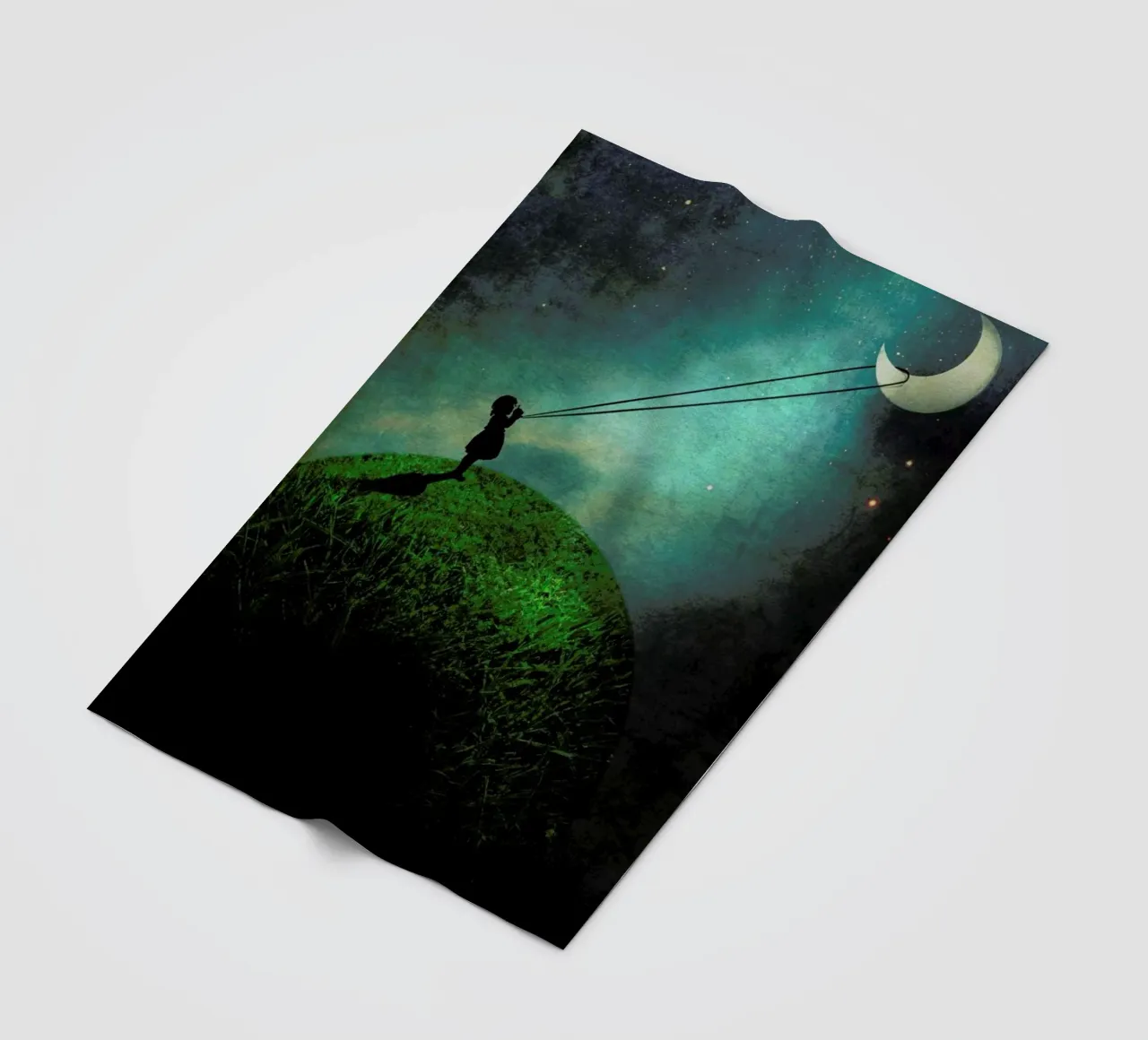 Chasing The Moon coperta in pile da Catrin Welz-Stein