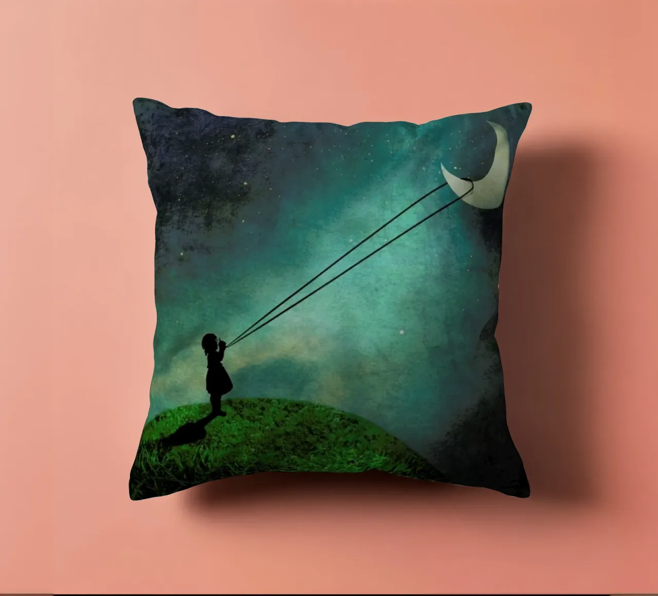 Chasing The Moon cuscino da Catrin Welz-Stein
