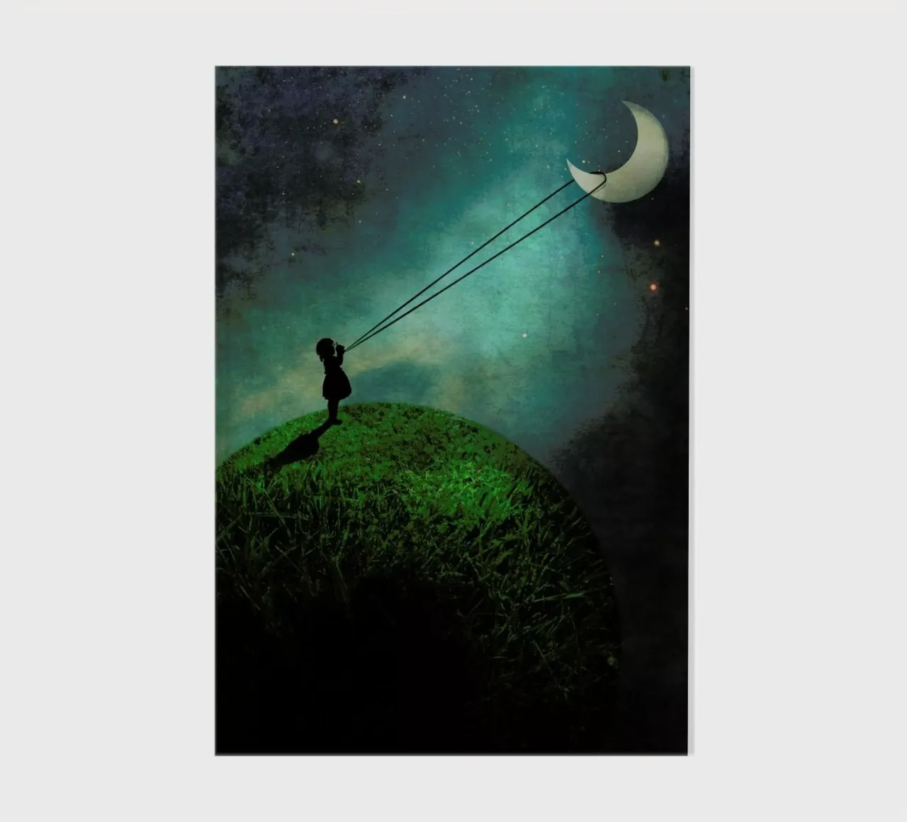 Chasing The Moon notebook by Catrin Welz-Stein