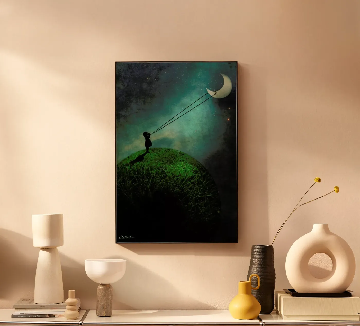 Chasing The Moon pannello forex da Catrin Welz-Stein