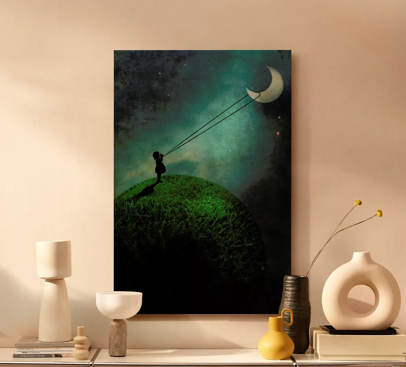 Chasing The Moon pannello forex da Catrin Welz-Stein