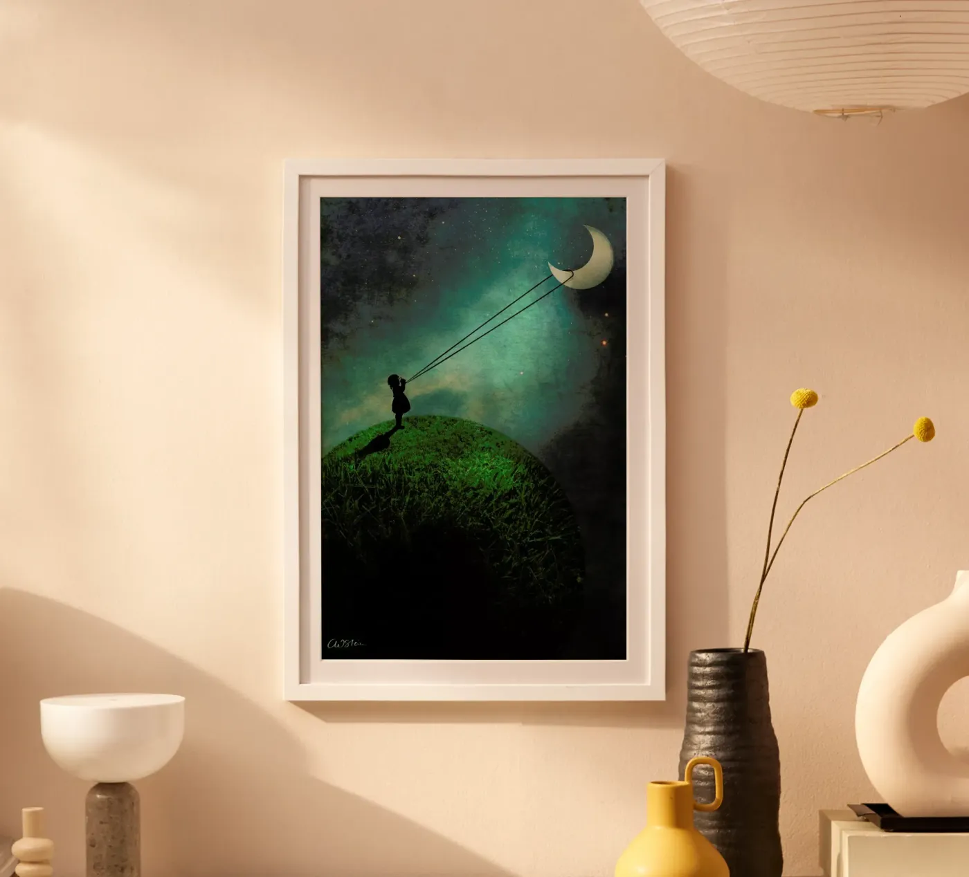 Chasing The Moon poster van Catrin Welz-Stein