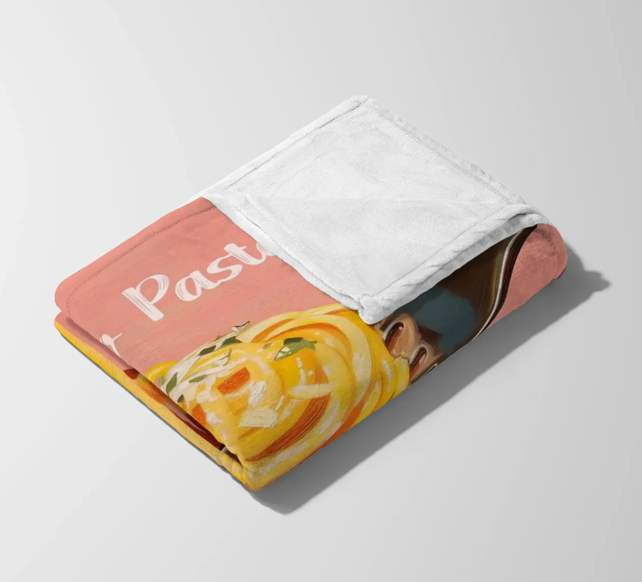 ,,Tutto Pasta" Spagetti Liebe coperta in pile da Carinaprint