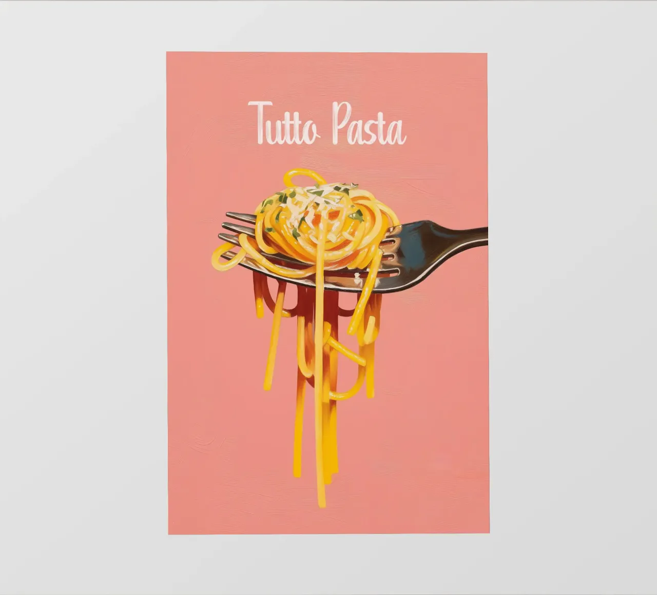 ,,Tutto Pasta" Spagetti Liebe pellicola backlit da Carinaprint