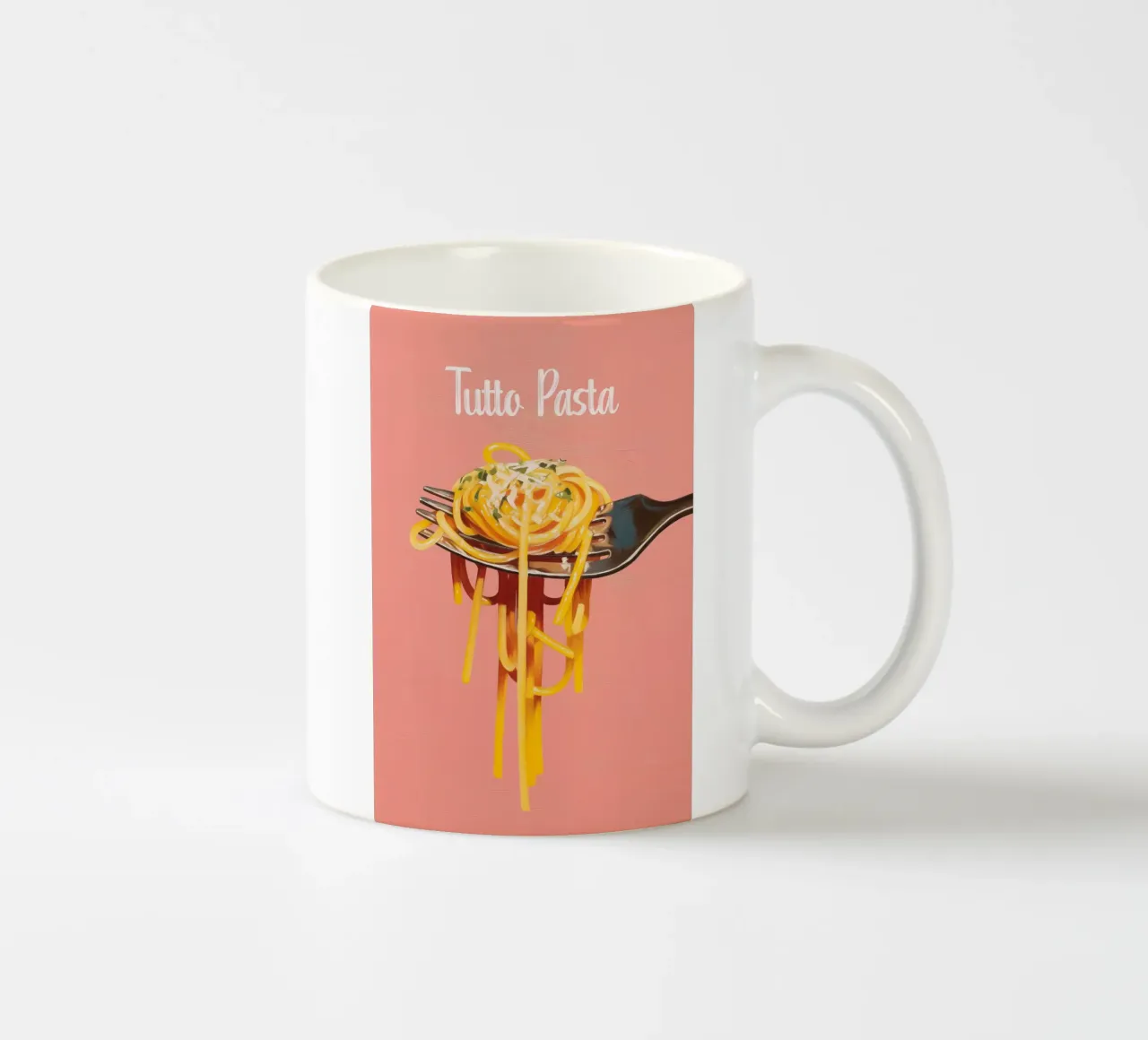,,Tutto Pasta" Spagetti Liebe tazza in ceramica da Carinaprint