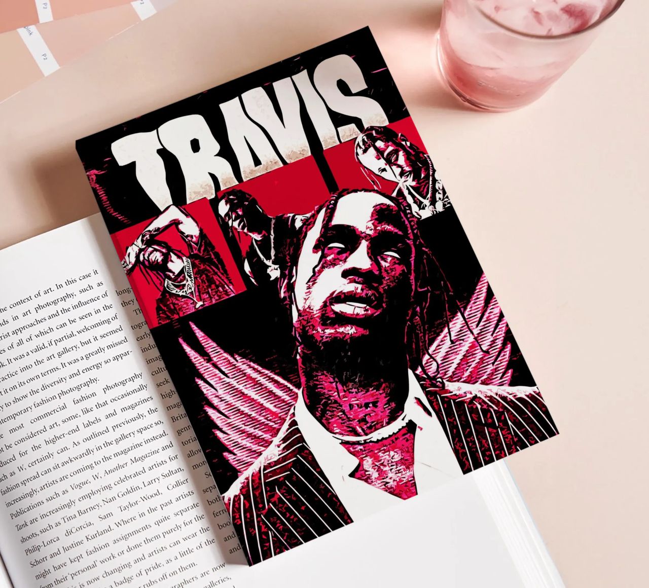 Travis scott 1 Art Print notebook by music soul