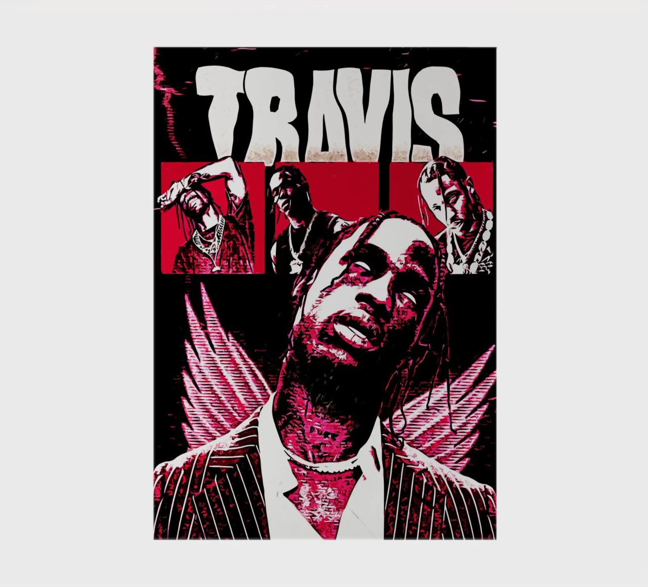 Travis scott 1 Art Print notebook by music soul
