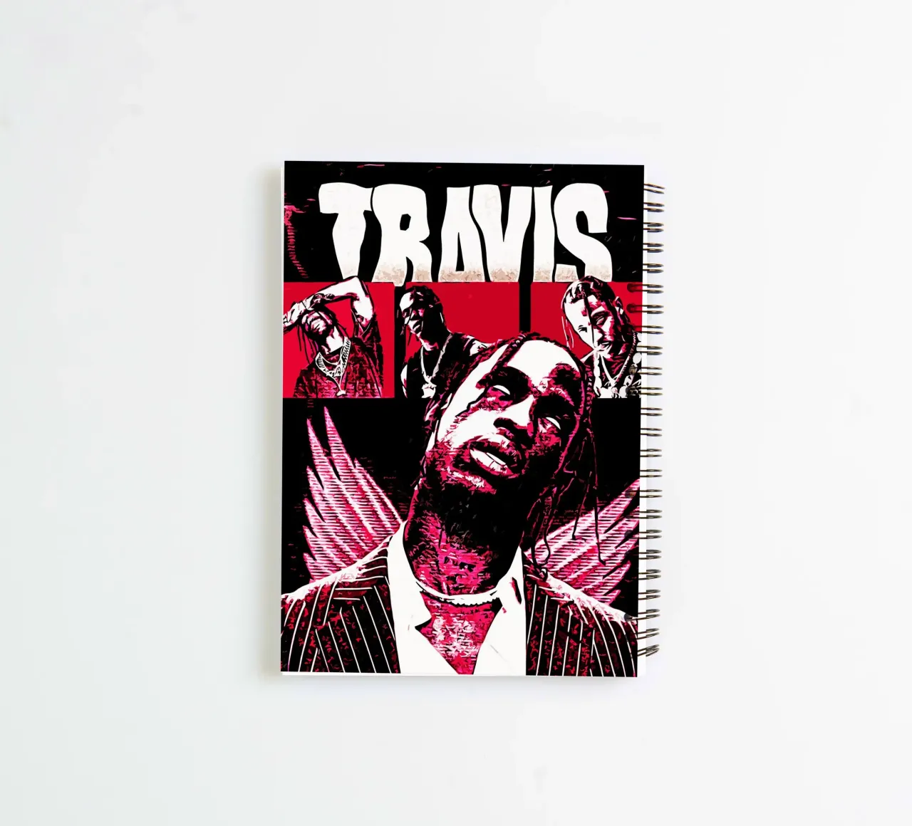 Travis scott 1 Art Print spiral notebook by music soul